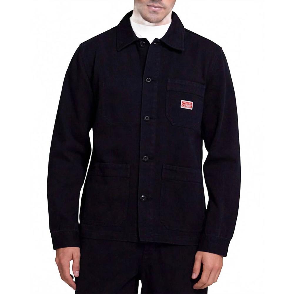 NEW DEUS EX MACHINA hank work chore coat in black
